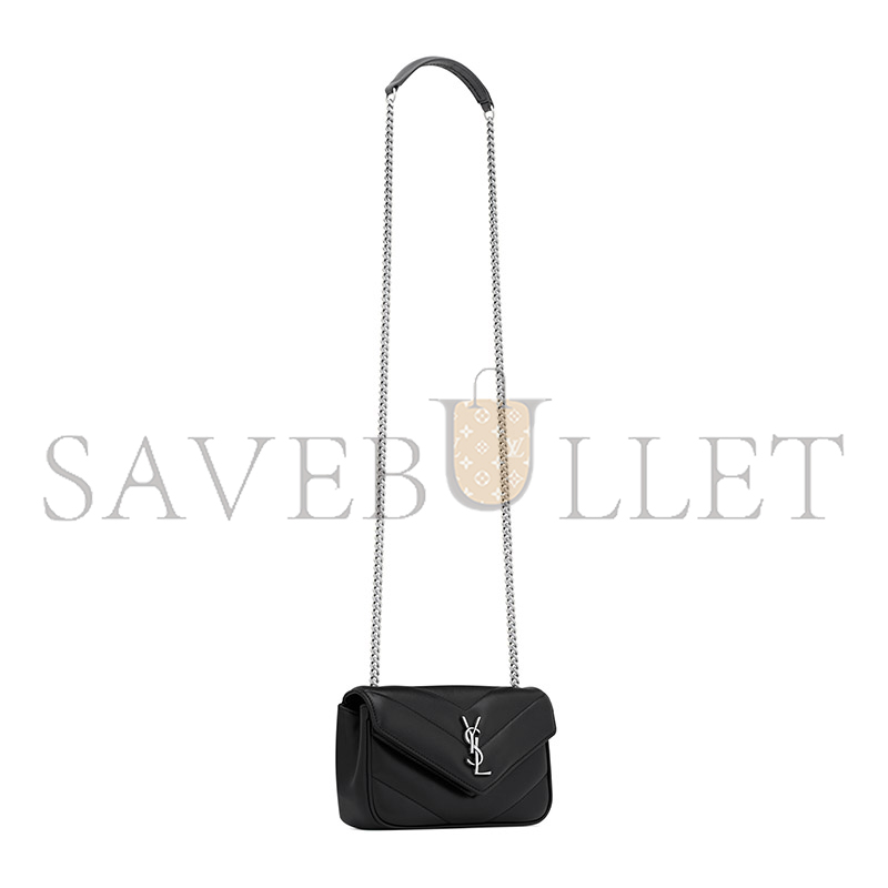 YSL LOULOU MINI IN LAMBSKIN 821749AAE4Y1000 (20*12*5cm)